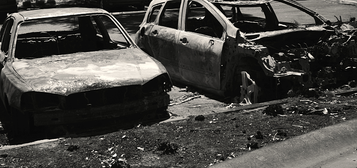 Homebush Carpark Fire October 2013