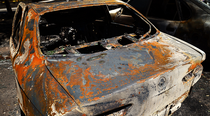 Homebush Carpark Fire October 2013