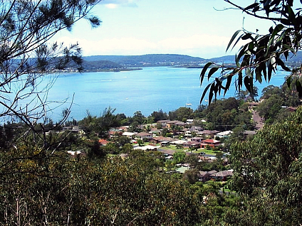 Tascott views across town from the mountain